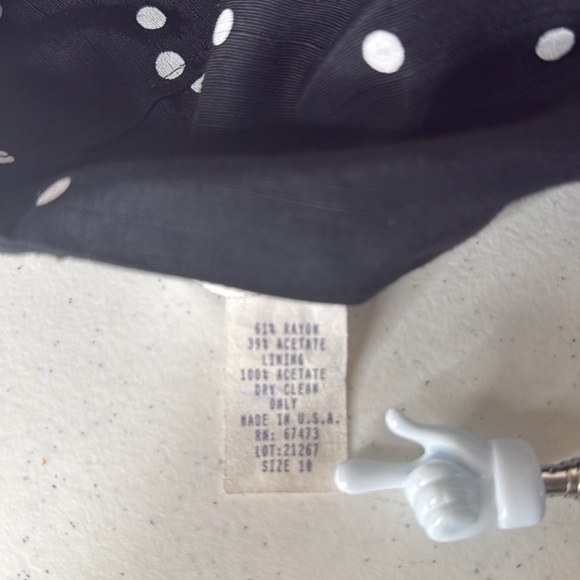 JulianTaylor Polka Dot  Dress Sz 10 - Picture 11 of 12